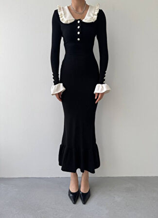 Sura Bebe Yaka Elbise