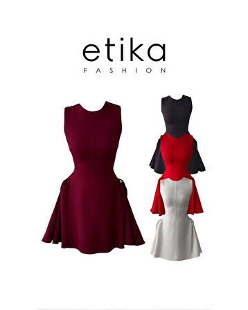 More İnci Detaylı Elbise