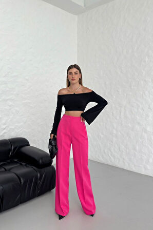 Yüksek Bel Pensli̇ Palazzo Pantolon