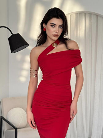 Reta Çapraz Omuz Elbise