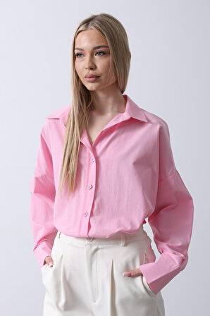 Geniş Manşet Detaylı Gömlek - Haki