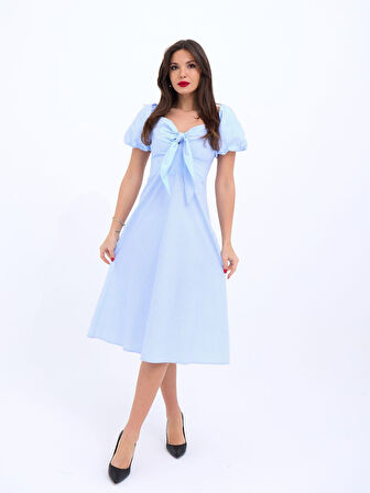 Askıları Ayarlanabilir Örme Dantel Elbise 2879