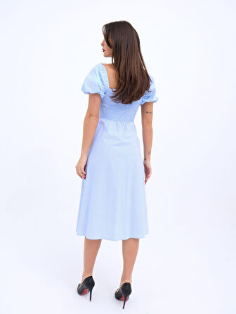 Askıları Ayarlanabilir Örme Dantel Elbise 2879