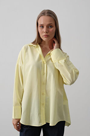 Geniş Manşet Detaylı Gömlek - Açık Somon