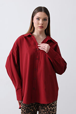 Geniş Manşet Detaylı Gömlek - Siyah