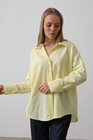 Geniş Manşet Detaylı Gömlek - Açık Somon