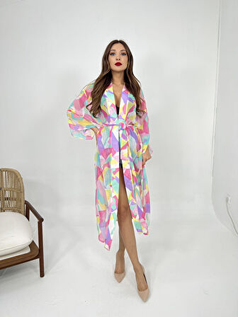 Pudra Fiyonk Garnili Dantelli Elbise