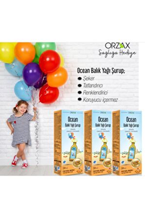 Ocean  150 ml Portakal Aromalı Balık Yağı Şurup