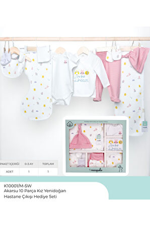 10'lu Yeni Akarsu Yenidoğan Kız Bebek seti