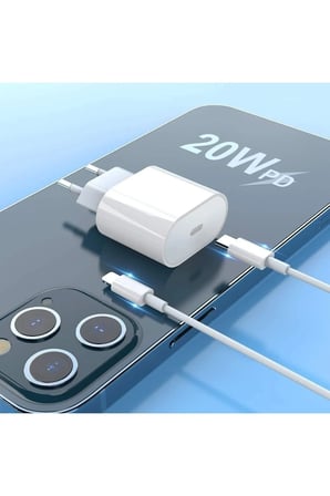 Iphone Hızlı Şarj Aleti Tüm Modellere Uyumlu 20w Adaptör Pd Kablo.iphone 14 13 12 11 Xs X 7/8 Plus