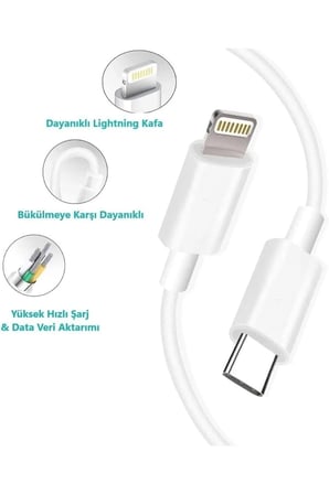 Iphone Hızlı Şarj Aleti Tüm Modellere Uyumlu Tek Pd Kablo Iphone 14 13 12 11 Xs X 7/8 Plus