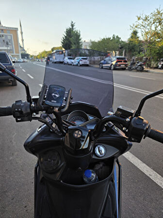 MOTOCAM Arora Safari PRO Siperlik Ön Cam 2023-2025 Model 70cm Füme Renkli 4mm ORİJİNAL BOYLU