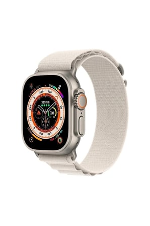 Apple Watch 49mm 45mm 44mm 42mm Uyumlu Ultra/8/7/6/5/4/3/2/1kordon Alpine Loop Kordon bej 49 mm
