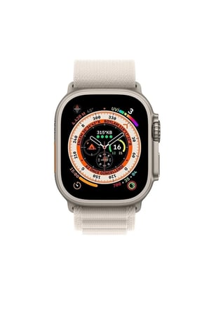 Apple Watch 49mm 45mm 44mm 42mm Uyumlu Ultra/8/7/6/5/4/3/2/1kordon Alpine Loop Kordon bej 49 mm