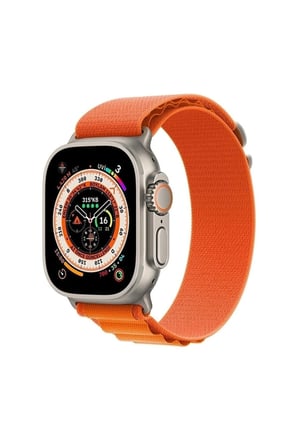 Apple Watch 49mm 45mm 44mm 42mm Uyumlu Ultra/8/7/6/5/4/3/2/1kordon Alpine Loop Kordon Turuncu 49 mm