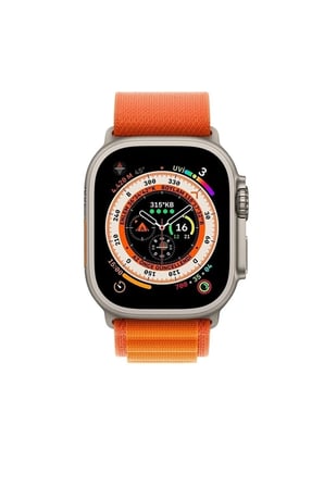 Apple Watch 49mm 45mm 44mm 42mm Uyumlu Ultra/8/7/6/5/4/3/2/1kordon Alpine Loop Kordon Turuncu 49 mm