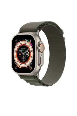 Apple Watch 49mm 45mm 44mm 42mm Uyumlu Ultra/8/7/6/5/4/3/2/1kordon Alpine Loop Kordon yeşil 49 mm
