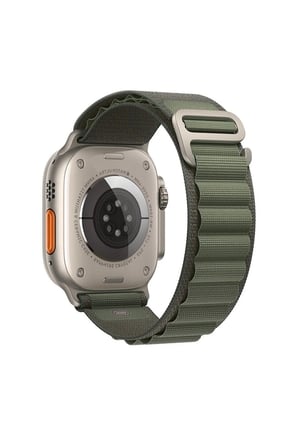 Apple Watch 49mm 45mm 44mm 42mm Uyumlu Ultra/8/7/6/5/4/3/2/1kordon Alpine Loop Kordon yeşil 49 mm