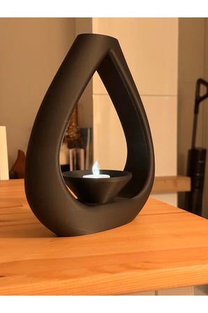 3'lü Set Vazo, Tütsülük, Led Mumluk, Çiçek Vazosu, Modern ve Minimalist İç Mekan Led Mum Hediye