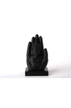 Buda Eli Heykeli - Ruhani Meditasyon Dekorasyonu – 15 CM Meditasyon Hediyelik