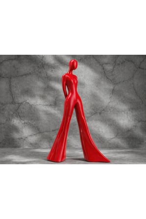 Soyut Kadın Figürü – 23 CM Modern Heykel, Dekoratif Biblo