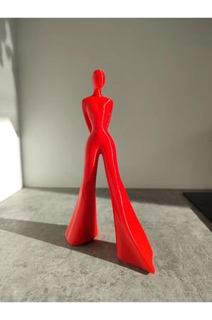Soyut Kadın Figürü – 23 CM Modern Heykel, Dekoratif Biblo