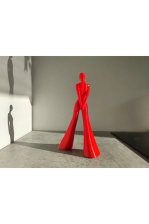 Soyut Kadın Figürü – 23 CM Modern Heykel, Dekoratif Biblo