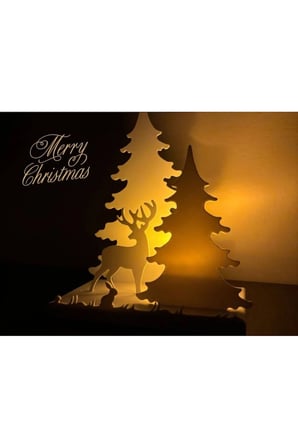 Yılbaşı Konsepti Ev Süsü Ledli Noel Ev Dekor Seti, Biblo Led Mumlar Hediye Christmas