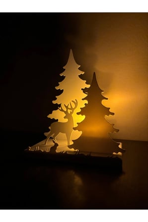 Yılbaşı Konsepti Ev Süsü Ledli Noel Ev Dekor Seti, Biblo Led Mumlar Hediye Christmas