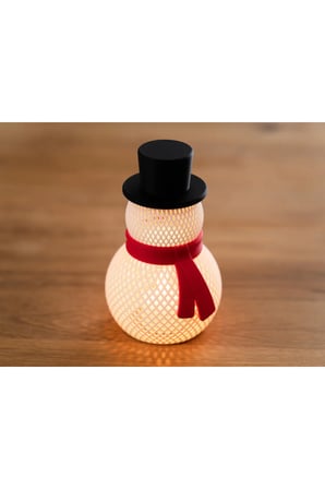 Kardan Adam Ledli Biblo Yılbaşı Dekorasyon Led Mum Hediyeli Hediyelik Dekoratif Obje 18 CM Christmas