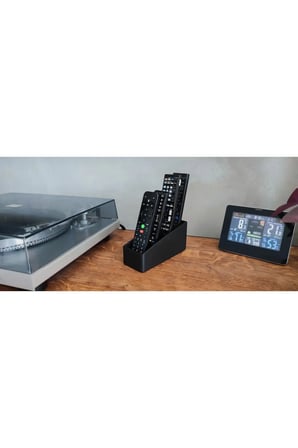 4 Gözlü Kumanda Organizer Standı Uzaktan Kumanda Düzenleyici TV Kumandalık Remote Control Holder