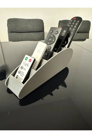 5 Gözlü Kumanda Organizer Standı Uzaktan Kumanda Düzenleyici TV Kumandalık Modern