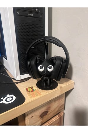 Kulaklık Standı Kedi Kulaklık Aksesuarı Kulaklık Tutucu Sevimli Kedi Cat Headphone Stand