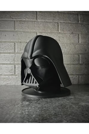 Siyah Renk Darth Vader Kulaklık Standı, Darth Vader Büstü, Star Wars Kulaklık Askısı