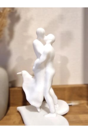 Öpüşen Sevgililer Heykeli Soyut Çift Heykeli 20 CM Soyut Biblo Heykel Dekor Ev Dekorasyon Hediyelik