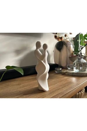 Soyut İç İçe Geçmiş Çift Heykelin Heykeli 20 CM Soyut Biblo Heykel Dekor Ev Dekorasyon Hediyelik
