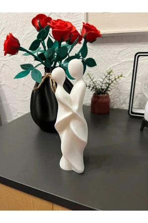 Soyut İç İçe Geçmiş Çift Heykelin Heykeli 20 CM Soyut Biblo Heykel Dekor Ev Dekorasyon Hediyelik