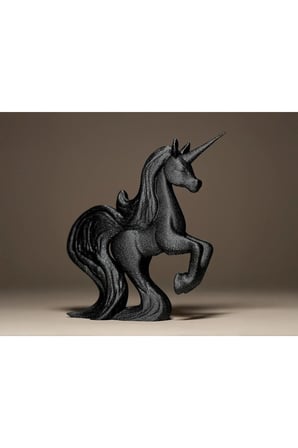 Modern Unicorn Biblo, 15 Cm Siyah Dekoratif Tek Boynuzlu At Pinterest Obje Hediyelik