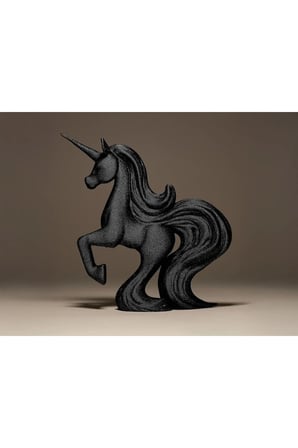Modern Unicorn Biblo, 15 Cm Siyah Dekoratif Tek Boynuzlu At Pinterest Obje Hediyelik