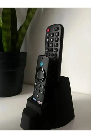 İki Gözlü Şık Kumandalık Televizyon Uydu Alıcısı Klima Kumandası Tutucu Kumanda Düzenleyici Standı