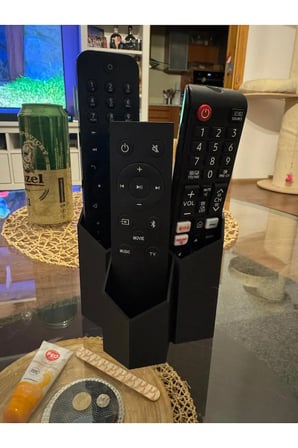 3 Gözlü Kumanda Organizer Standı Uzaktan Kumanda Düzenleyici TV Kumandalık Modern
