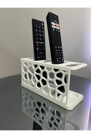 5 Gözlü Kumanda Organizer Standı Uzaktan Kumanda Düzenleyici TV Kumandalık Modern Beyaz