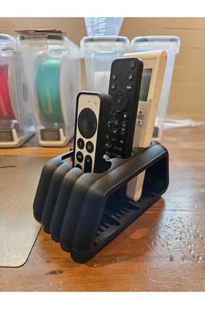 2 Gözlü Kumandalık Televizyon Uydu Alıcısı Klima Kumandası Tutucu Kumanda Düzenleyici DLC3DDESIGN