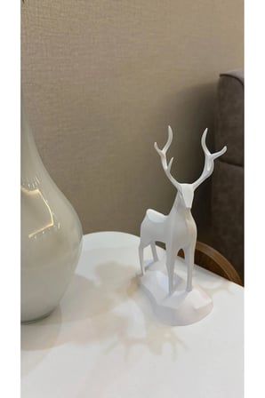 19 CM DEKORATİF GEYİK BİBLO, Geyik Figürlü Modern Dekoratif Biblo, Pinterest Obje, Christmas