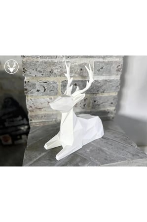 19 CM BEYAZ GEYİK BİBLO, Geyik Figürlü Modern Dekoratif Biblo, Pinterest Biblo