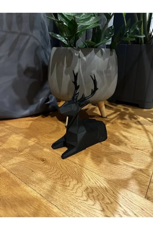 19 CM SİYAH GEYİK BİBLO, Geyik Figürlü Modern Dekoratif Biblo, Pinterest Biblo