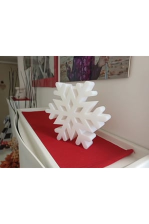 Modern Dekoratif Kar Tanesi Biblo, Christmas, Yılbaşı, New Year, Yılbaşı Temalı  Kar Tanesi Obje