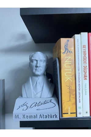 Özel Üretim ATATÜRK Büstü, MUSTAFA KEMAL ATATÜRK Biblo, Atatürk Heykel 18 CM