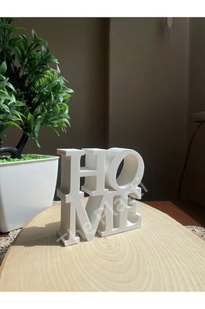 Home Yazılı Dekoratif Biblo Ve Masaüstü Dekor 10 Cm X 10 Cm Boyut