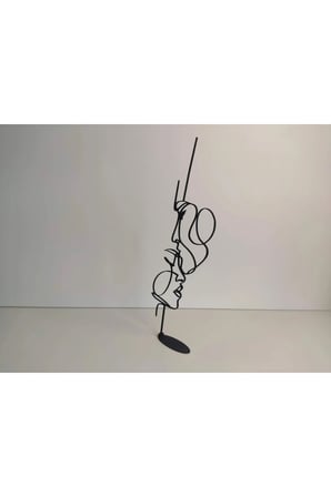 Eş Sevgili Masa Süsü Biblo Hediyelik 25cm Beyaz Plastik